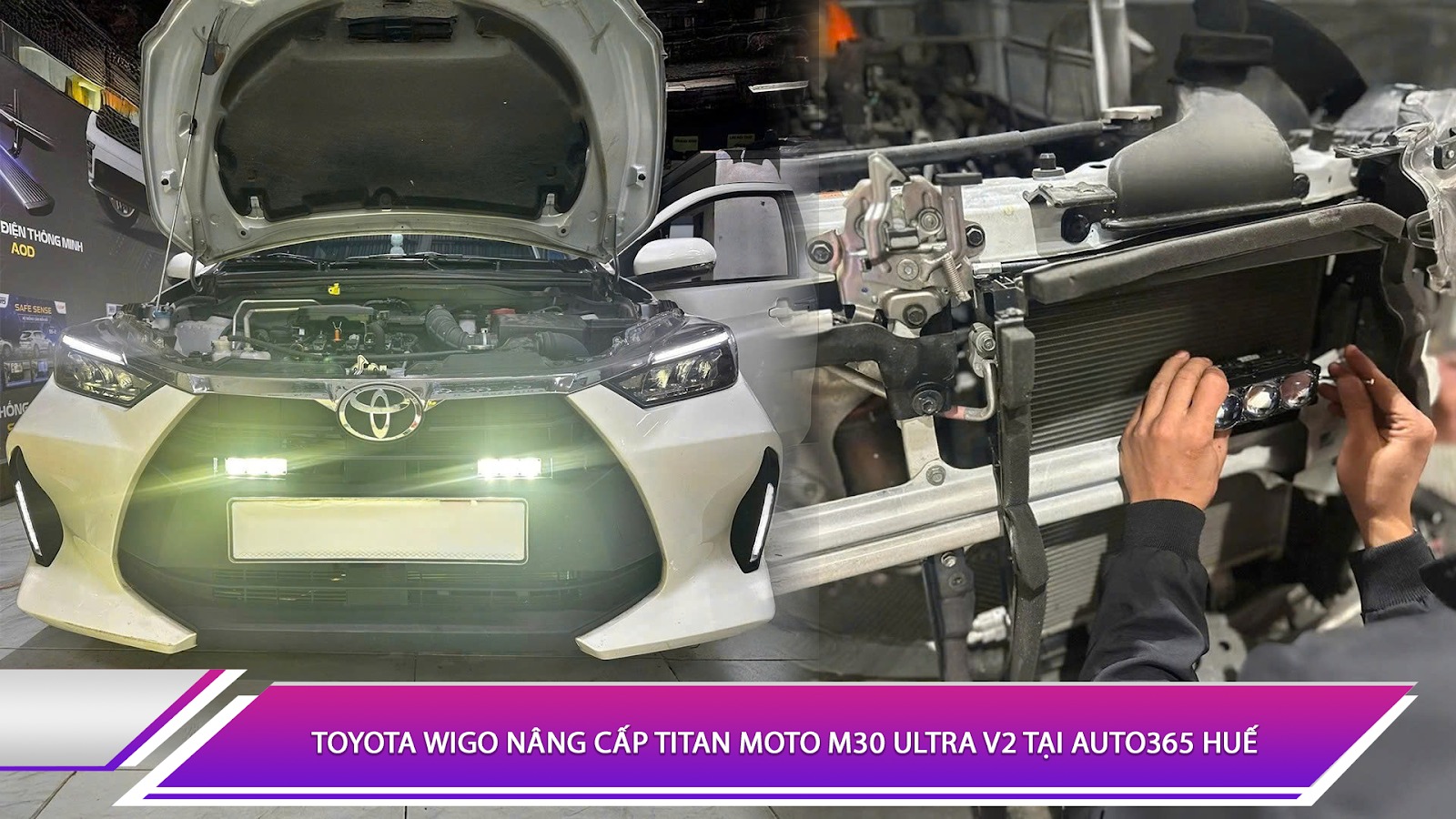 Toyota Wigo nâng cấp Titan Moto 30 Ultra V2 tại Auto365 Huế